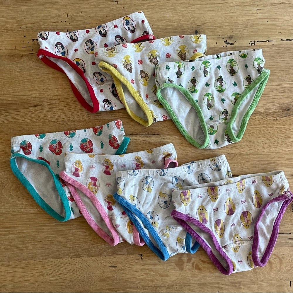 Hanna Andersson Disney princess hipster underwear (Set of 7)